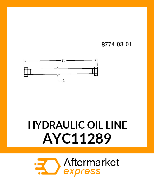 HYDRAULIC OIL LINE AYC11289