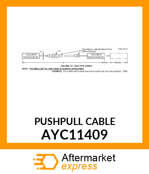 PUSHPULL CABLE AYC11409