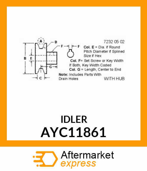 IDLER AYC11861