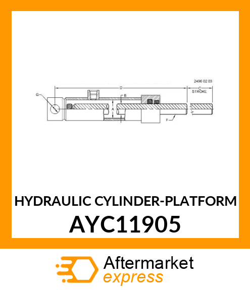 HYDRAULIC CYLINDER AYC11905