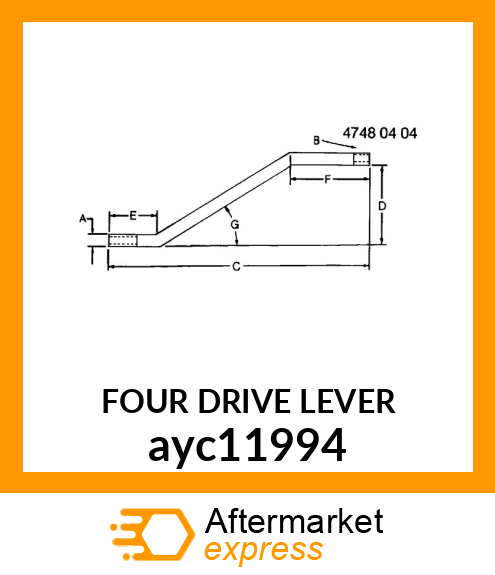 FOUR DRIVE LEVER ayc11994