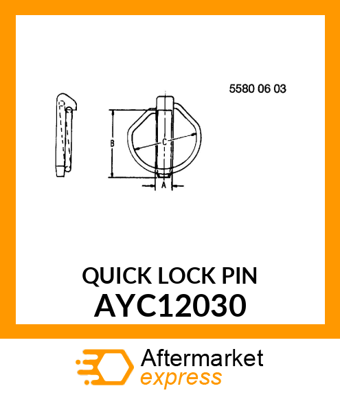 QUICK LOCK PIN AYC12030