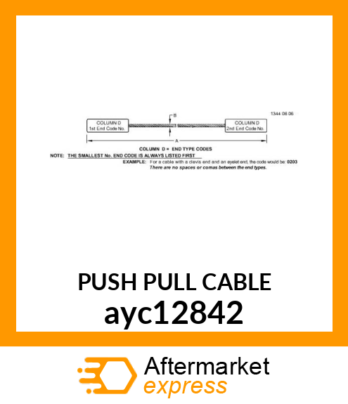 PUSH PULL CABLE ayc12842