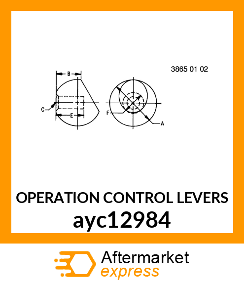 OPERATION CONTROL LEVERS ayc12984