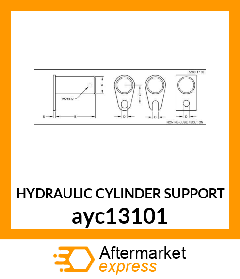 HYDRAULIC CYLINDER SUPPORT ayc13101