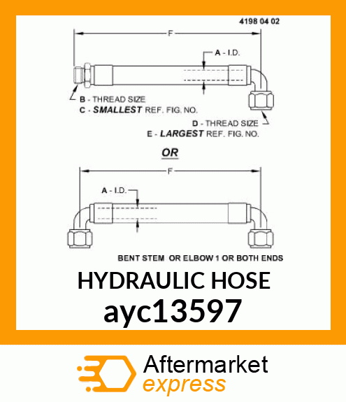 HYDRAULIC HOSE ayc13597