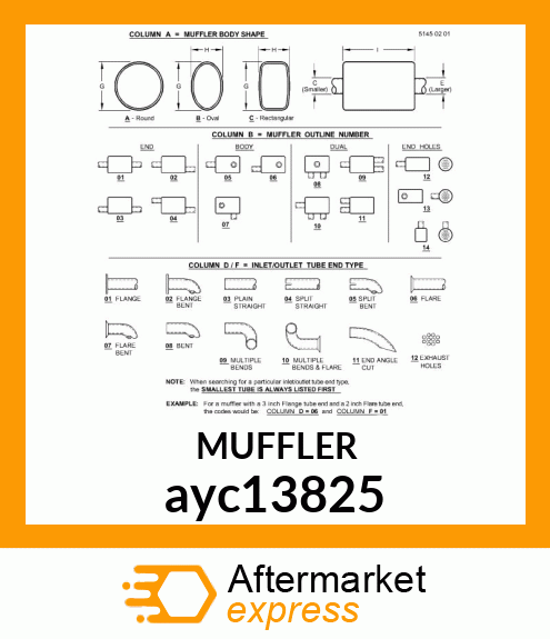 MUFFLER ayc13825