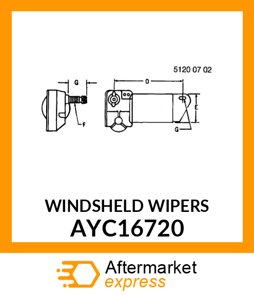 WINDSHELD WIPERS AYC16720