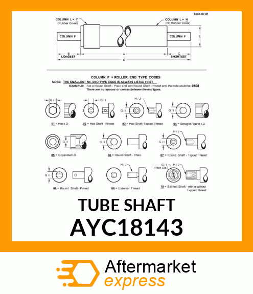 TUBE SHAFT AYC18143