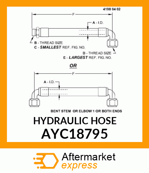 HYDRAULIC HOSE AYC18795