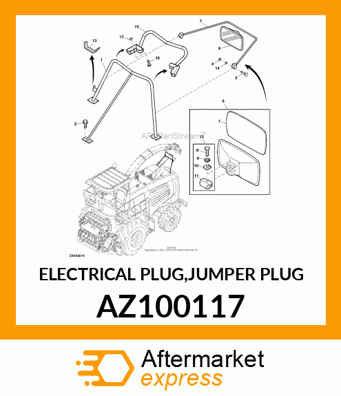 ELECTRICAL PLUG,JUMPER PLUG AZ100117