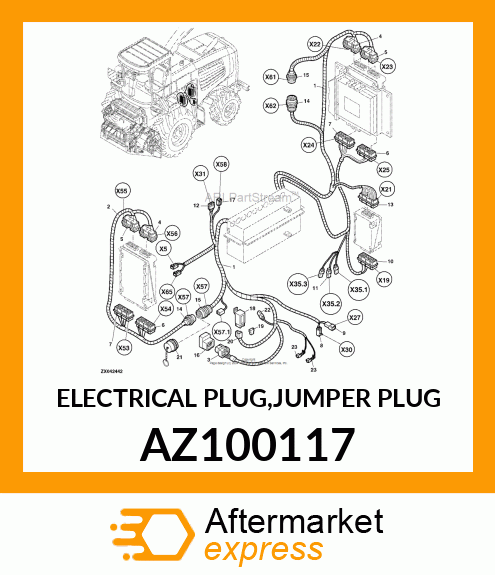 ELECTRICAL PLUG,JUMPER PLUG AZ100117