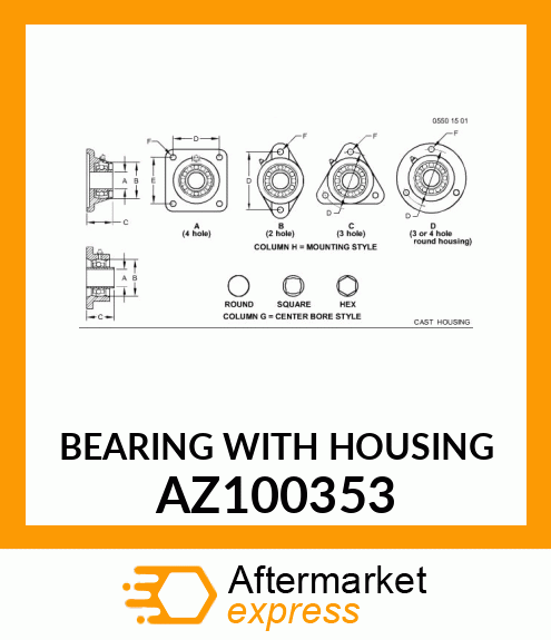 BEARING WITH HOUSING AZ100353