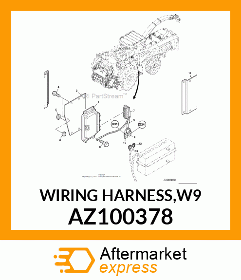 WIRING HARNESS,W9 AZ100378