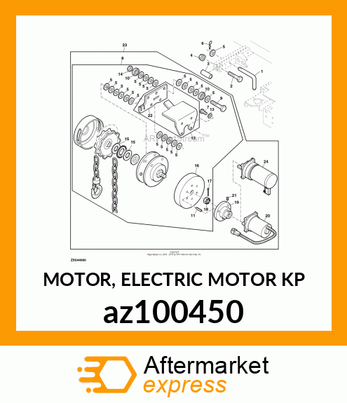 MOTOR, ELECTRIC MOTOR KP az100450