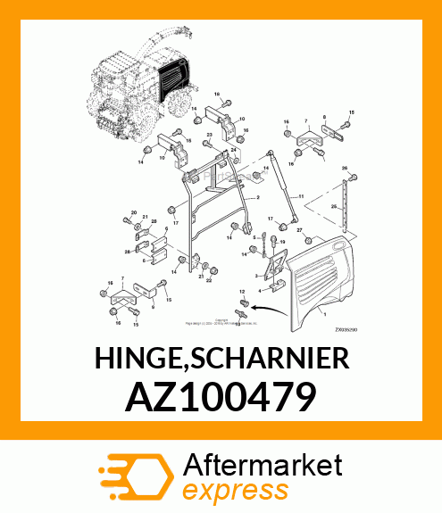 HINGE,SCHARNIER AZ100479