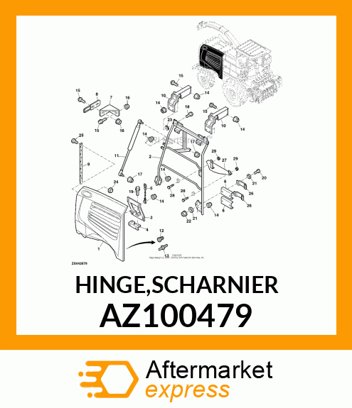 HINGE,SCHARNIER AZ100479