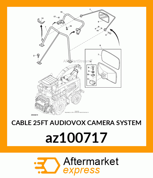 CABLE 25FT AUDIOVOX CAMERA SYSTEM az100717