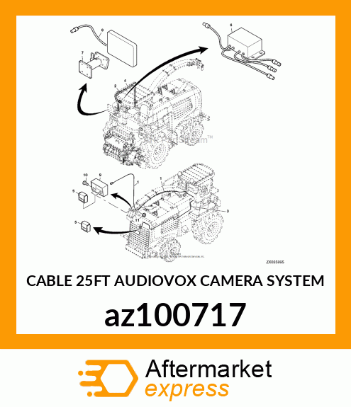 CABLE 25FT AUDIOVOX CAMERA SYSTEM az100717