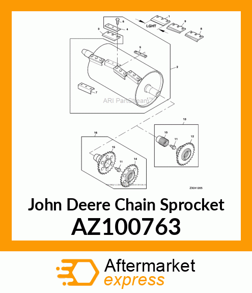 CHAIN SPROCKET AZ100763