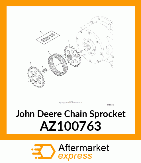 CHAIN SPROCKET AZ100763