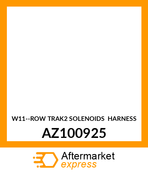 W11 ROW TRAK2 SOLENOIDS HARNESS AZ100925