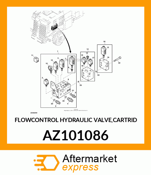 Flow Control Hyd. Valve AZ101086