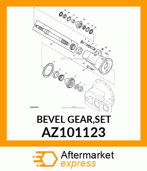 BEVEL GEAR,SET AZ101123