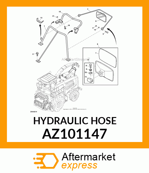 HYDRAULIC HOSE AZ101147