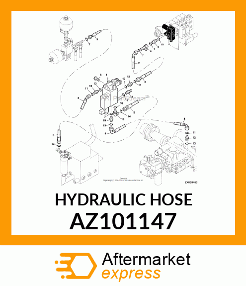 HYDRAULIC HOSE AZ101147