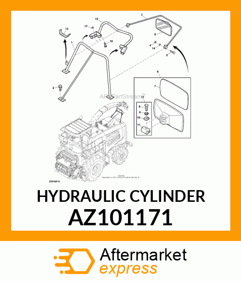 HYDRAULIC CYLINDER AZ101171