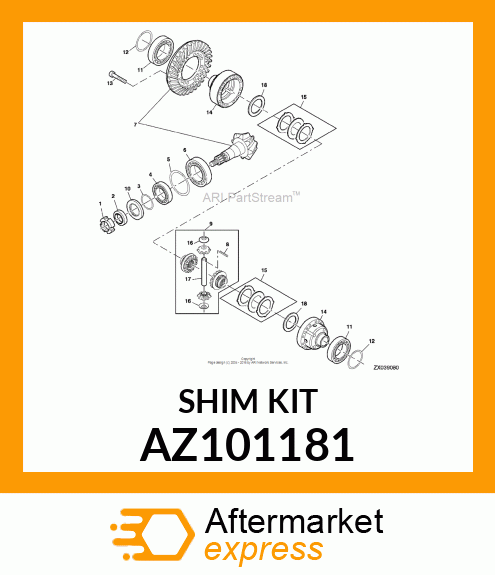 SHIM KIT AZ101181