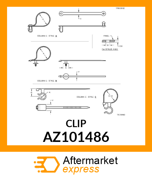 CLIP AZ101486