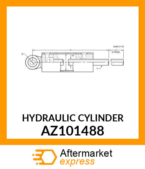 HYDRAULIC CYLINDER AZ101488