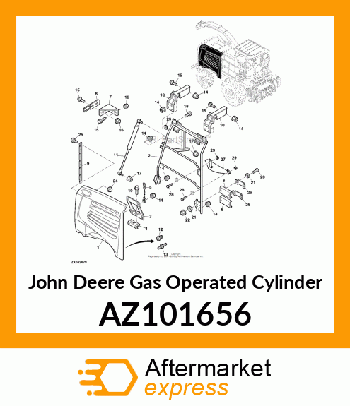 GAS OPERATED CYLINDER AZ101656