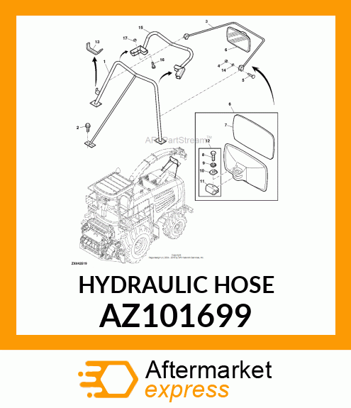 HYDRAULIC HOSE AZ101699