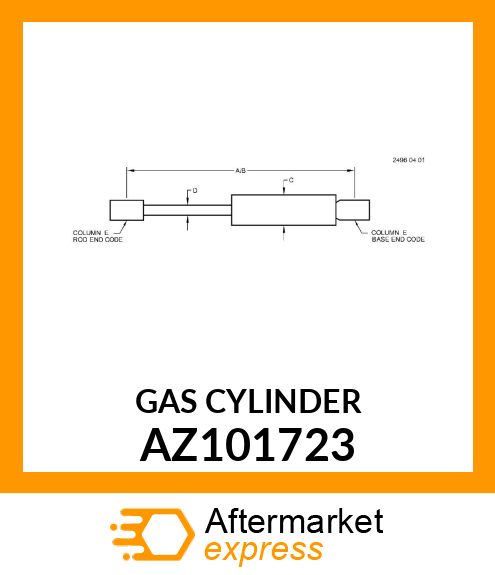 GAS OPERATED CYLINDER AZ101723