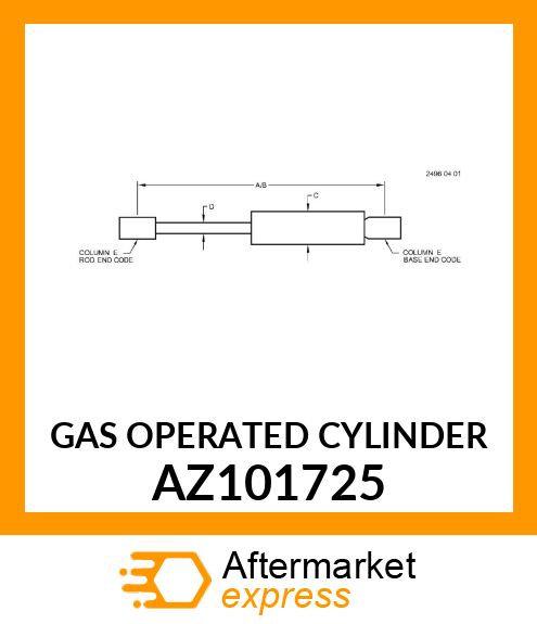 GAS OPERATED CYLINDER AZ101725