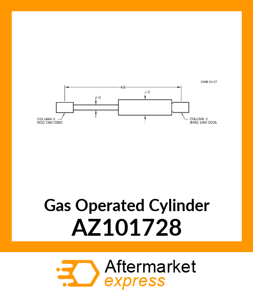 Gas Operated Cylinder AZ101728
