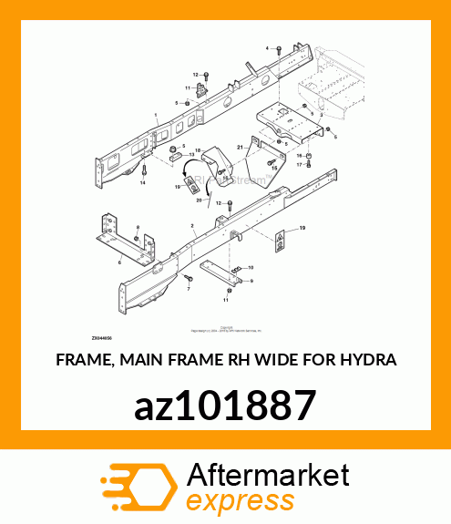 FRAME, MAIN FRAME RH WIDE FOR HYDRA az101887