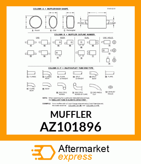 Muffler AZ101896