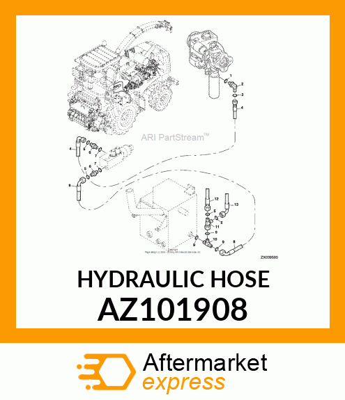 HYDRAULIC HOSE AZ101908