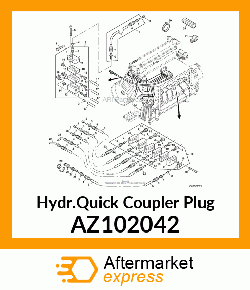 Hydr.Quick Coupler Plug AZ102042