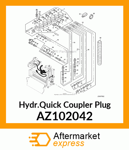 Hydr.Quick Coupler Plug AZ102042