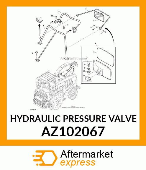 HYDRAULIC PRESSURE VALVE AZ102067