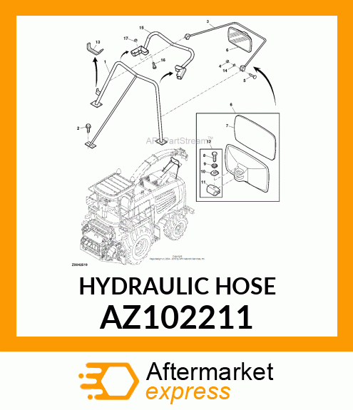 HYDRAULIC HOSE AZ102211