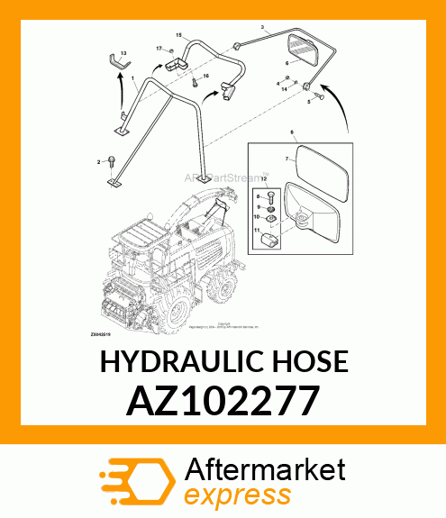 HYDRAULIC HOSE AZ102277