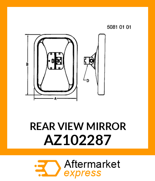 REAR VIEW MIRROR AZ102287