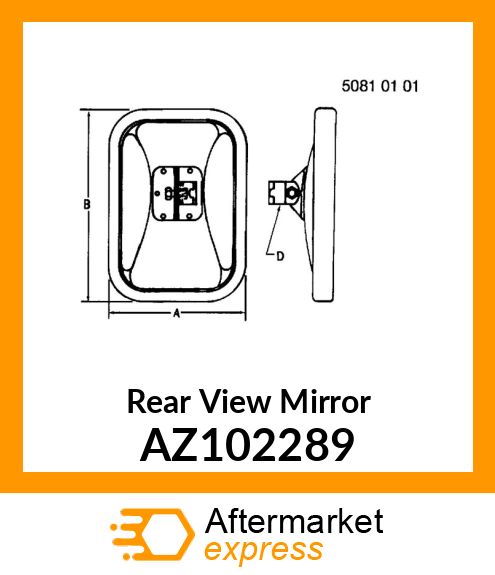 Rear View Mirror AZ102289