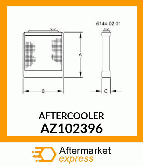 Aftercooler AZ102396